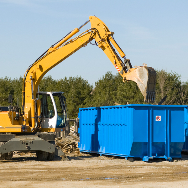 how many times can i have a residential dumpster rental emptied in Teays Valley